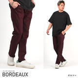 ボルドー | チノパン メンズ テーパード | LUXSTYLE