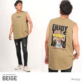 ベージュ | ノースリーブ Tシャツ メンズ | LUXSTYLE