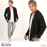 ブラック | カーディガン メンズ ノーカラー | LUXSTYLE