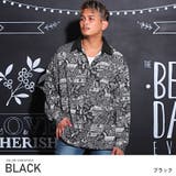 Aブラック×ホワイト | シャツ メンズ 長袖 | LUXSTYLE