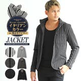 イタリアンカラージャケット メンズ ストライプ | LUXSTYLE | 詳細画像1