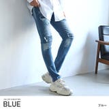 ブルー | デニムパンツ メンズ スキニー | LUXSTYLE