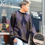 ニット メンズ モヘアライク | LUXSTYLE | 詳細画像1