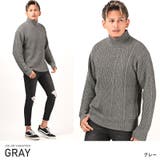グレー | ニット セーター メンズ | LUXSTYLE