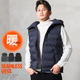 中綿ベスト メンズ ダウン混 | LUXSTYLE | 詳細画像1