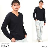ネイビー | ニット メンズ セーター | LUXSTYLE