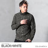 ブラック×ホワイト | ニット メンズ セーター | LUXSTYLE