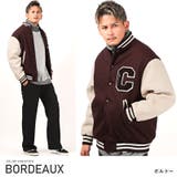 ボルドー | スタジャン メンズ ブルゾン | LUXSTYLE