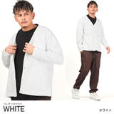 ホワイト | カーディガン メンズ Vネック | LUXSTYLE