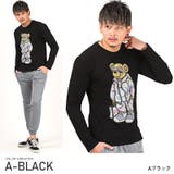 Aブラック | ロンT メンズ 長袖Tシャツ | LUXSTYLE
