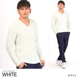 ホワイト | ロンT メンズ 長袖Tシャツ | LUXSTYLE