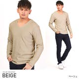 ベージュ | ロンT メンズ 長袖Tシャツ | LUXSTYLE