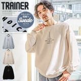 トレーナー メンズ フェイクスウェード | LUXSTYLE | 詳細画像1