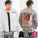 長袖シャツ メンズ バックプリント | LUXSTYLE | 詳細画像1