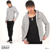 グレー | 長袖シャツ メンズ ホリゾンタルカラー | LUXSTYLE