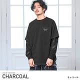 チャコール | ロンT メンズ 長袖Tシャツ | LUXSTYLE