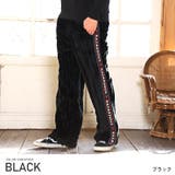 ブラック | イージーパンツ メンズ フェイクファー | LUXSTYLE