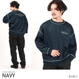 ネイビー | トレーナー メンズ ダンボールニット | LUXSTYLE