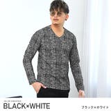 ブラック×ホワイト | ロンT メンズ 長袖Tシャツ | LUXSTYLE