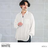 ホワイト | 長袖シャツ メンズ ドレープ | LUXSTYLE