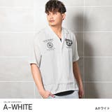 Aホワイト | メンズシャツ オーバーサイズ ドロップショルダー | LUXSTYLE