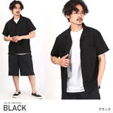 ブラック | 半袖シャツ メンズ オープンカラー | LUXSTYLE