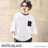 ホワイト×ブラック | Tシャツ メンズ 半袖 | LUXSTYLE
