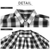 7分袖シャツ メンズ チェックシャツ | LUXSTYLE | 詳細画像10