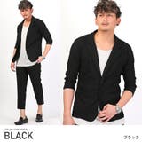 ブラック | テーラードジャケット 7分袖 ジャケット | LUXSTYLE