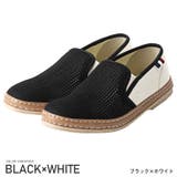 ブラック×ホワイト | スリッポン メンズ スニーカー | LUXSTYLE