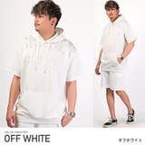 オフホワイト | メンズパーカー プルパーカー ドロップショルダー | LUXSTYLE