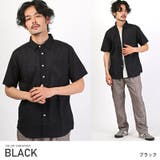 ブラック | 半袖シャツ メンズ 綿麻 | LUXSTYLE