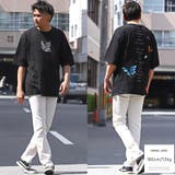 【バタフライ刺繍バックプリントBIGTシャツ】メンズTシャツ ドロップショルダー… | LUXSTYLE | 詳細画像6 
