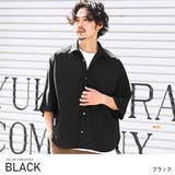 ブラック | 半袖シャツ メンズ 5分袖 | LUXSTYLE