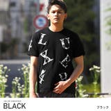 ブラック | 【LUXE R(ラグジュ)モノトーンタイダイロゴ貼り付けTシャツ】メンズTシャツ… | LUXSTYLE
