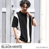 ブラック×ホワイト | メンズTシャツ 半袖Tシャツ カットソー | LUXSTYLE