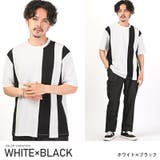 ホワイト×ブラック | メンズTシャツ 半袖Tシャツ カットソー | LUXSTYLE