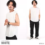 ホワイト | ノースリーブ Tシャツ メンズ | LUXSTYLE