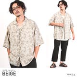 ベージュ | 半袖シャツ メンズ オープンカラー | LUXSTYLE