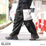 ブラック | メンズカーゴ ワイドカーゴ イージー | LUXSTYLE