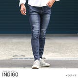 インディゴ | メンズデニム ジーンズ ブリーチ加工 | LUXSTYLE