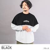 ブラック×ホワイト | メンズロンT カットソー 長袖 | LUXSTYLE