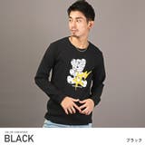 ブラック | メンズロンT クルーネック ベア | LUXSTYLE
