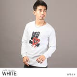 ホワイト | メンズロンT クルーネック ベア | LUXSTYLE