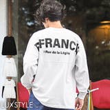 【TRAP U(トラップユー)天竺ロゴプリントドルマンロンT】メンズロンT クル… | LUXSTYLE | 詳細画像1