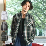メンズシャツ 胸ポケット ウィンドペン | LUXSTYLE | 詳細画像1