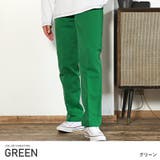 グリーン | 【カラーツイルバギーパンツ】メンズパンツ イージー ロングパンツ | LUXSTYLE
