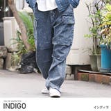 インディゴ | デニムパンツ カーゴ メンズ | LUXSTYLE
