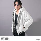 ホワイト | ファージャケット メンズ ブルゾン | LUXSTYLE