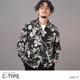 C | 長袖シャツ メンズ 総柄 | LUXSTYLE